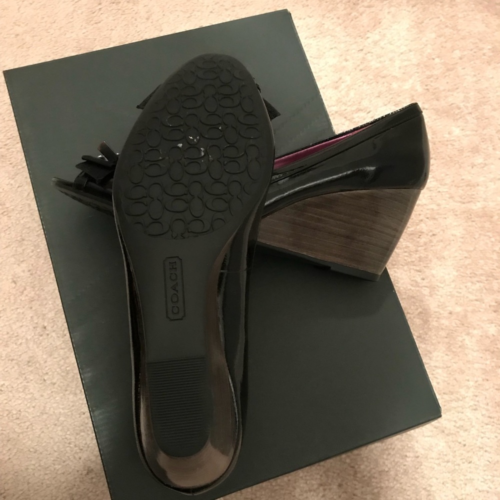 Coach poppy wedges